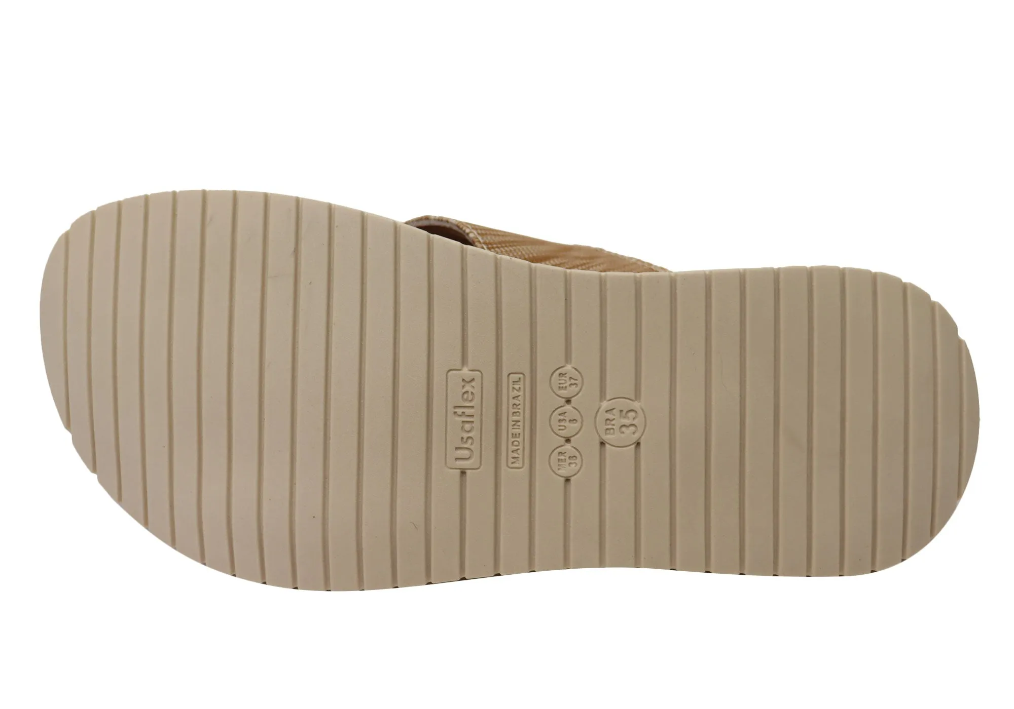 Usaflex Sunni Womens Comfortable Brazilian Leather Slides Sandals Usaflex Shoes