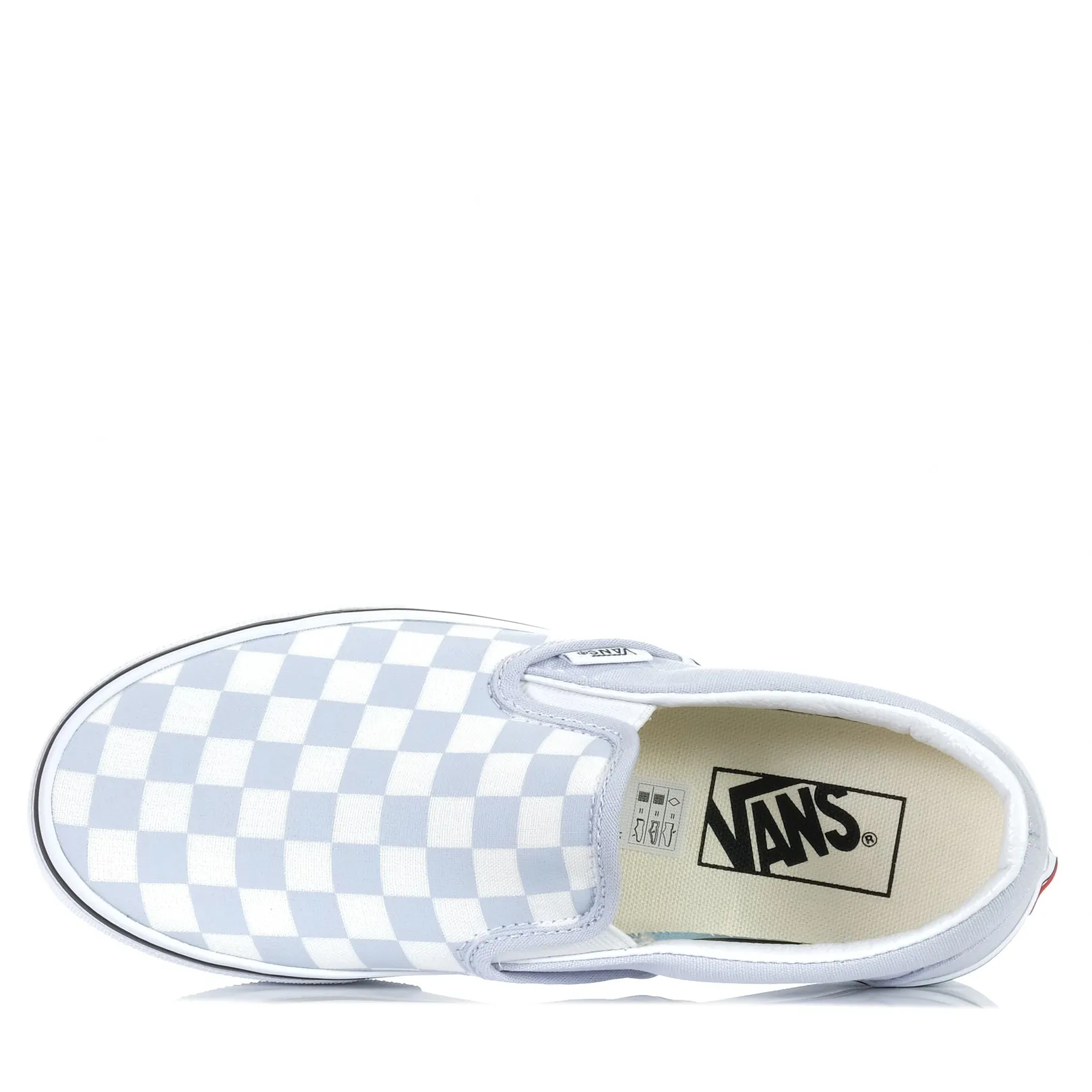 Vans Classic Slip-On Checkerboard Halogen Blue Shoes_Vans