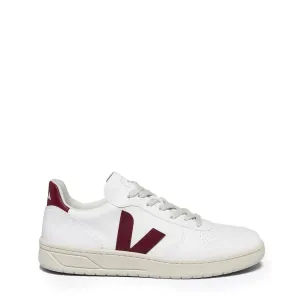 Veja Womens V-10 White Marsala Veja Shoes