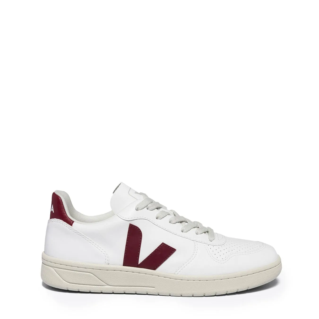 Veja Womens V-10 White Marsala Veja Shoes