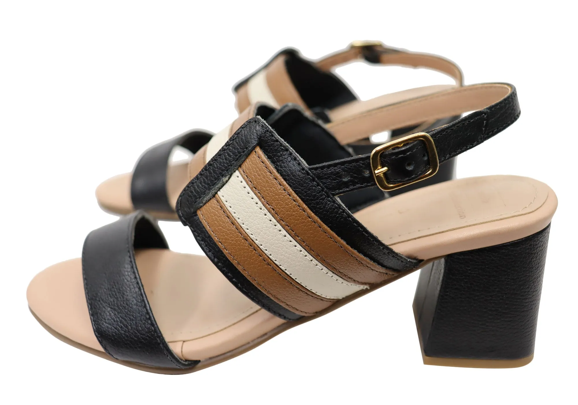 Via Paula Dani Womens Brazilian Comfortable Leather Heels Via Paula Shoes