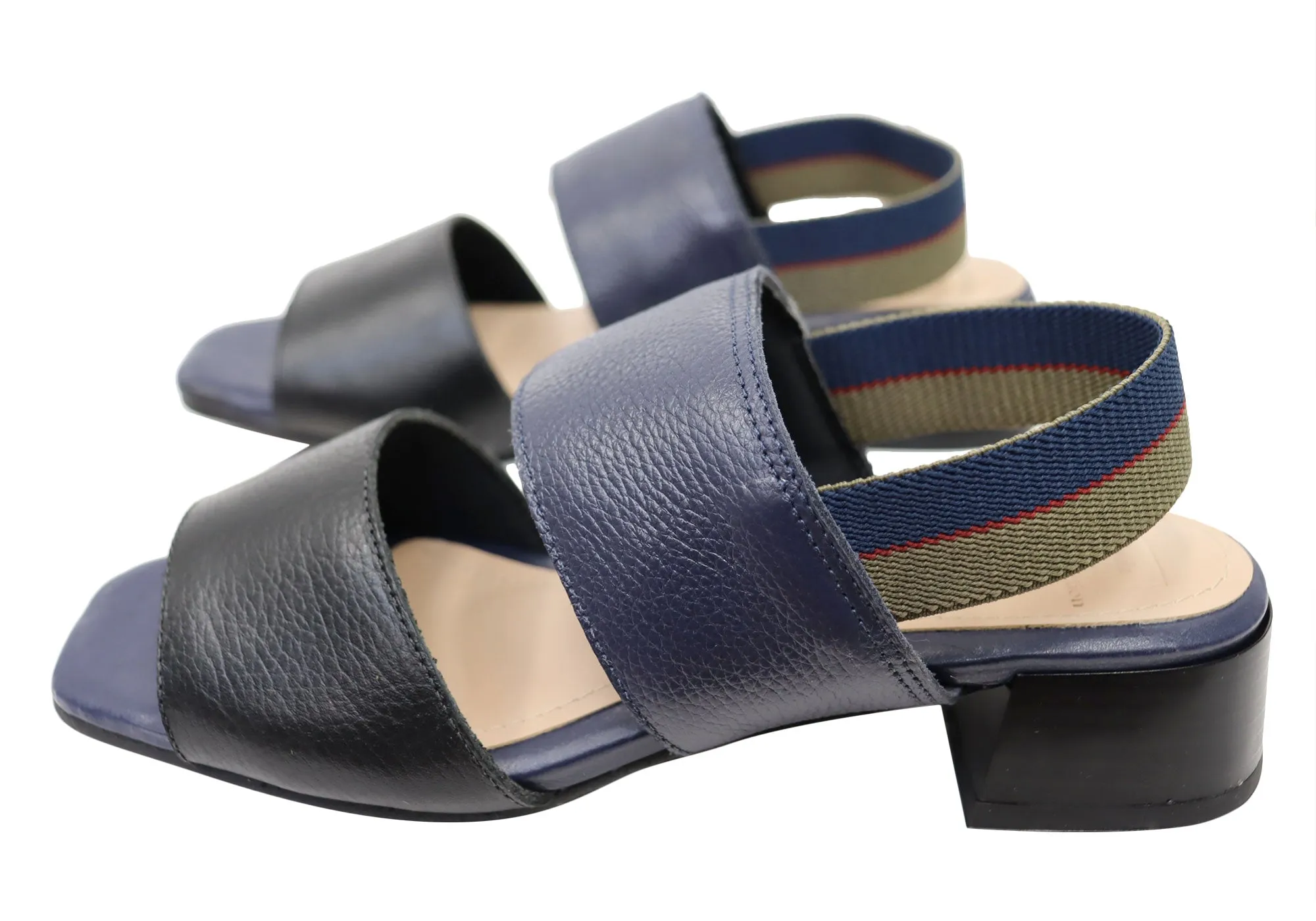 Via Paula Verity Womens Brazilian Comfortable Leather Low Heel Sandals Via Paula Shoes