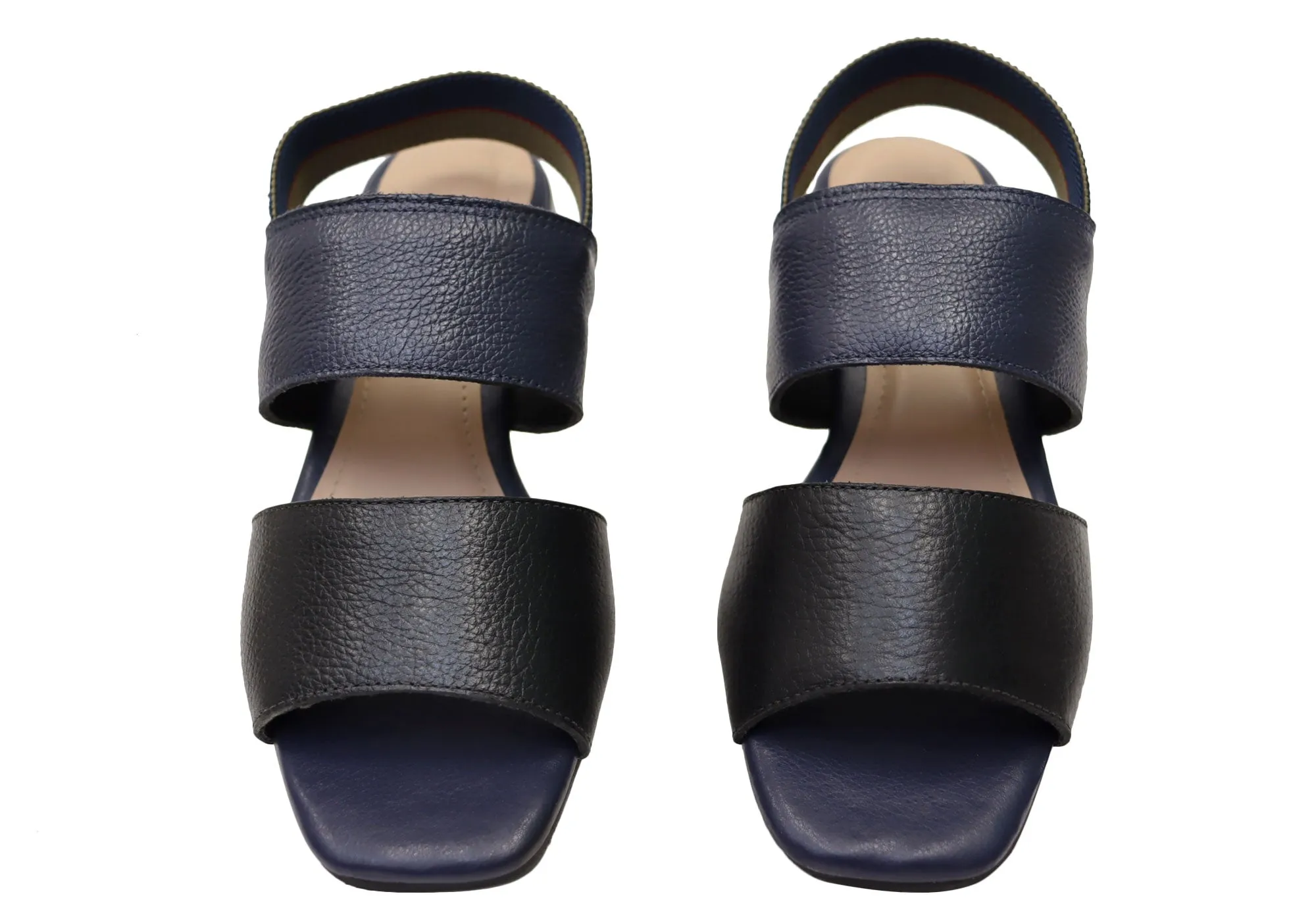 Via Paula Verity Womens Brazilian Comfortable Leather Low Heel Sandals Via Paula Shoes