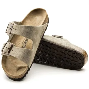 Womens Arizona Suede Regular Footbed - Regular Width In Taupe