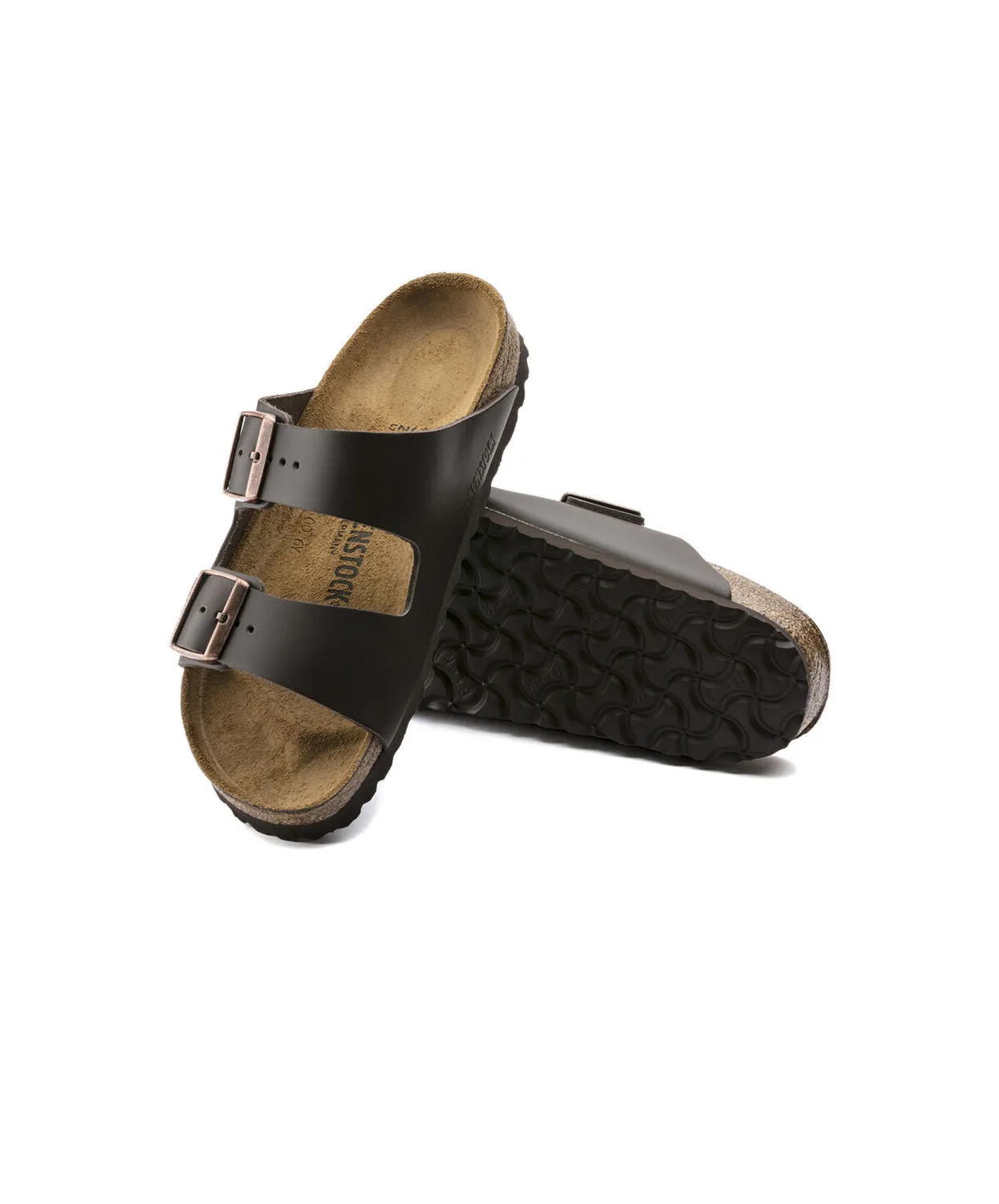 Womens Birkenstock Shoes Birkenstock Arizona Leather Dark Brown Sandals