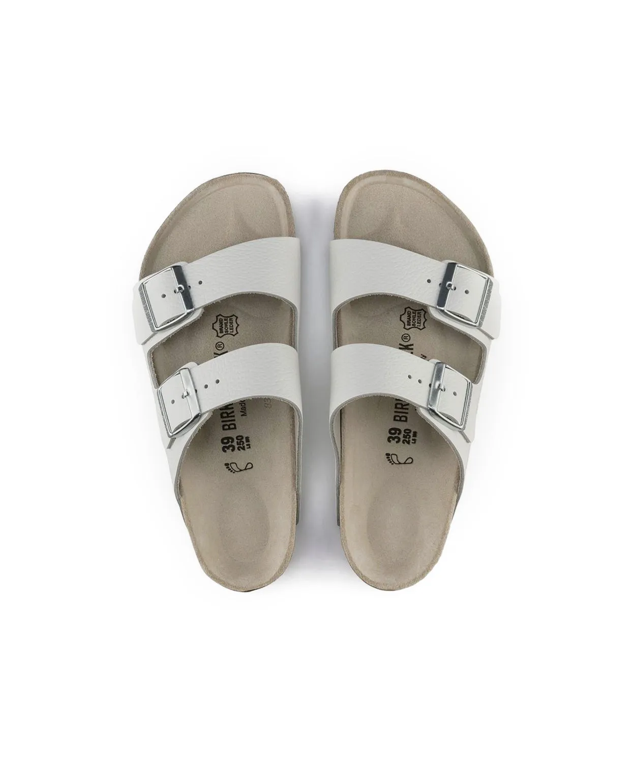 Womens Birkenstock Shoes Birkenstock Arizona Leather White Sandals
