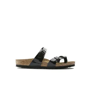 Womens Birkenstock Shoes Birkenstock Mayari Birko-Flor Black Patent Sandals