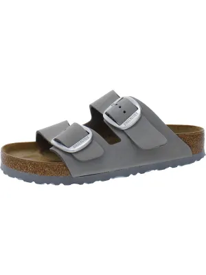 Womens Footbed Buckle Slide Sandals