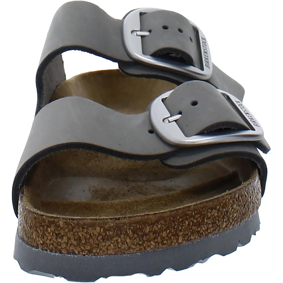 Womens Footbed Buckle Slide Sandals