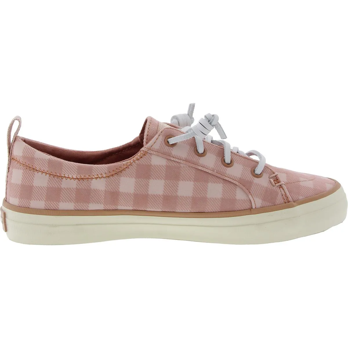 Womens Lace-Up Textured Slip-On Sneakers
