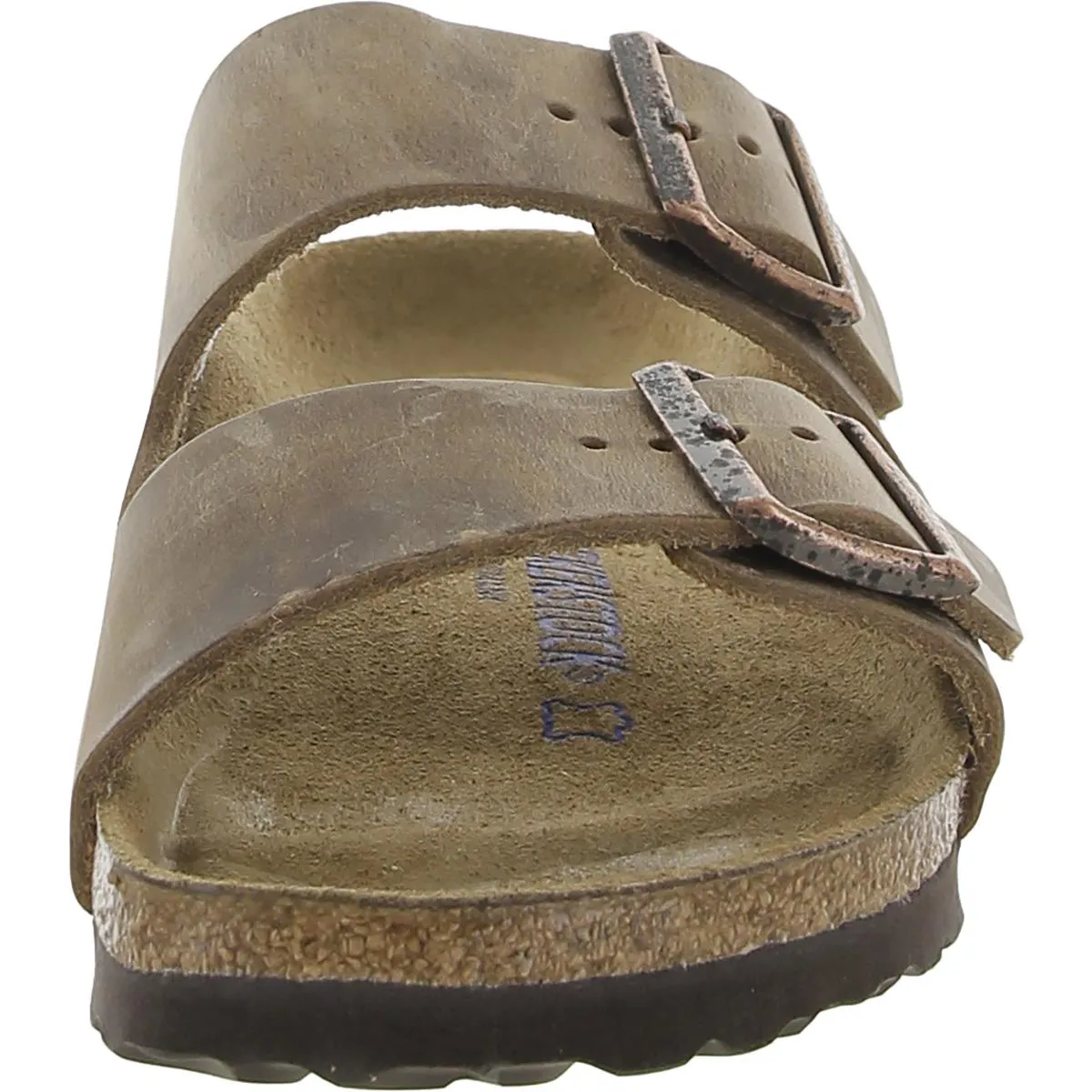 Womens Leather Casual Footbed Sandals