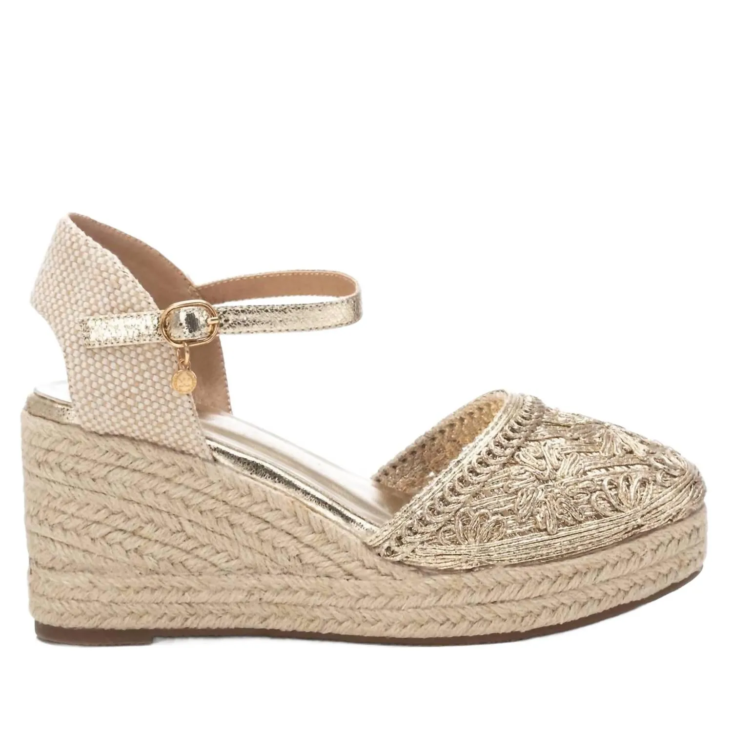 Women's Wedge Sandals In Gold